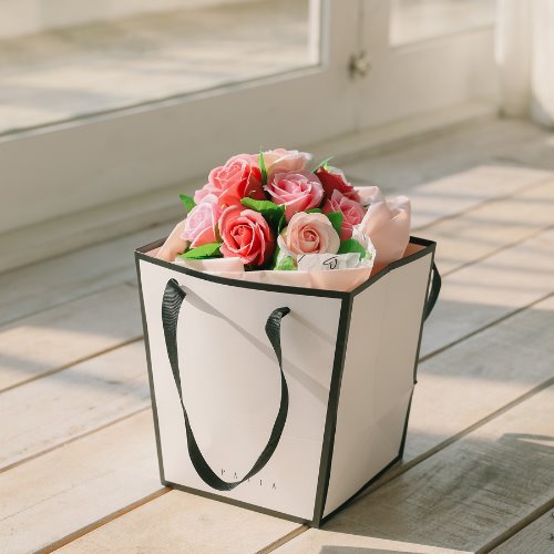꽃다발 선물용 쇼핑백(소)-쇼핑백,꽃다발쇼핑백,꽃다발선물