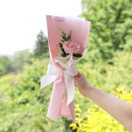 신시아 장미한송이 비누꽃다발-로즈데이,성년의날,여자친구선물